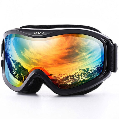 MAXJULI brand professional ski goggles double layers lens anti-fog UV400 ski glasses skiing men women snow goggles