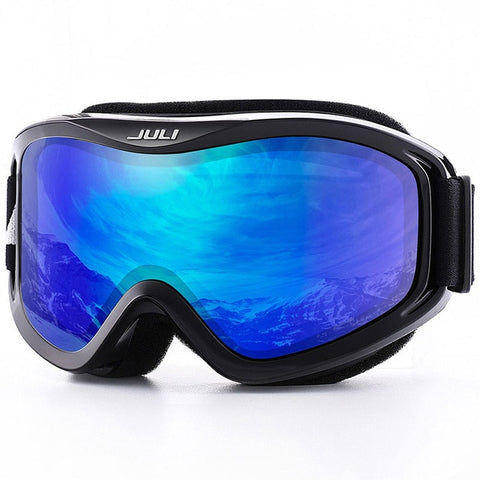 MAXJULI brand professional ski goggles double layers lens anti-fog UV400 ski glasses skiing men women snow goggles