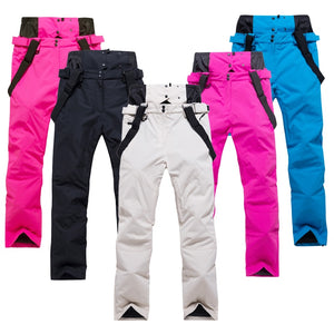 2019Ski Pants Men And Women Outdoor High Quality Windproof Waterproof Warm Couple Snow Trousers Winter Ski Snowboard Pants Brand