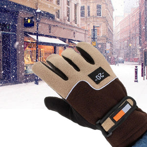 Cold-proof Unisex Winter Gloves Ski gloves Cycling Riding Fluff Warm Gloves Cold Weather Anti Slip Full Finger Gloves D40