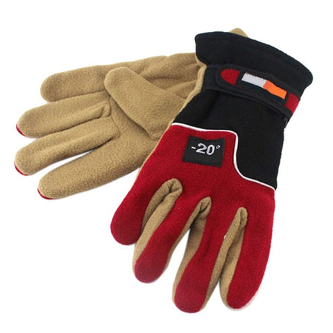 Cold-proof Unisex Winter Gloves Ski gloves Cycling Riding Fluff Warm Gloves Cold Weather Anti Slip Full Finger Gloves D40