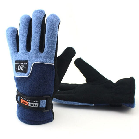 Cold-proof Unisex Winter Gloves Ski gloves Cycling Riding Fluff Warm Gloves Cold Weather Anti Slip Full Finger Gloves D40