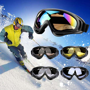 1pc Winter Windproof Skiing Glasses Goggles Outdoor Sports CS Glasses Ski Goggles Dustproof Anti-fog Moto Cycling Sunglasses D40