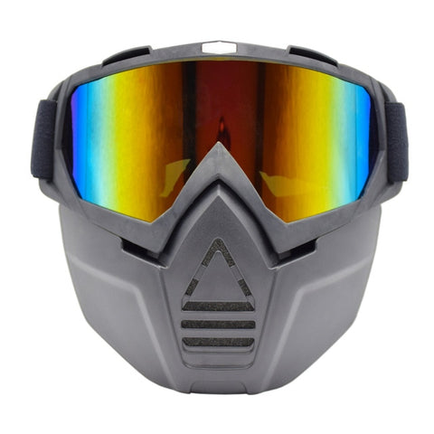 Unisex Skiing Goggles Modular Mask Detachable Mouth Filter Men Women Ski Snowmobile Snowboard Goggles Snow Winter Ski Glasses