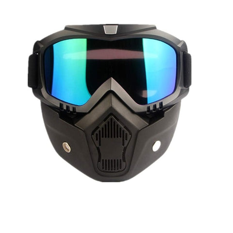 Unisex Skiing Goggles Modular Mask Detachable Mouth Filter Men Women Ski Snowmobile Snowboard Goggles Snow Winter Ski Glasses