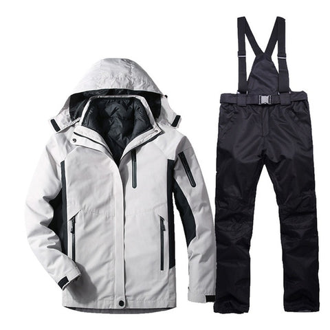 2019 New Winter Ski Suit For Men Set Windproof Waterproof Warm Skiing Snowboarding Suits Set Male Outdoor Hot Ski Jacket + Pants