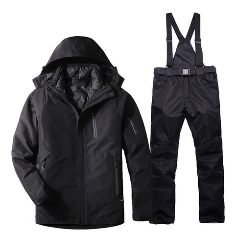 2019 New Winter Ski Suit For Men Set Windproof Waterproof Warm Skiing Snowboarding Suits Set Male Outdoor Hot Ski Jacket + Pants