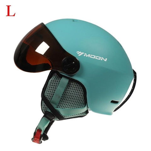 High quality ski helmet integrated snowboard helmet men's and women's skating skateboard ski helmet with goggles