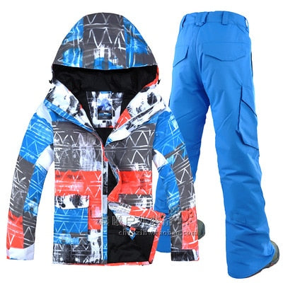 GSOU SOWN Korean ski jacket and snowboard double board Snowboard suit outdoor leisure sport men's waterproof windproof ski suit