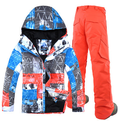 GSOU SOWN Korean ski jacket and snowboard double board Snowboard suit outdoor leisure sport men's waterproof windproof ski suit