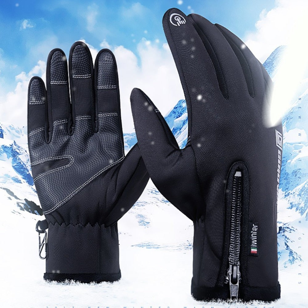 Adjustable Touch Screen Outdoor Sports Windstopper Ski Gloves Blue Riding Gloves Motorcycle Glove Mtb Cycling Glove Mens Women