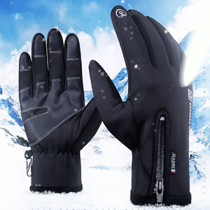 Adjustable Touch Screen Outdoor Sports Windstopper Ski Gloves Blue Riding Gloves Motorcycle Glove Mtb Cycling Glove Mens Women