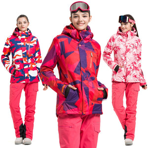 VECTOR Brand Ski Suit Women Warm Waterproof Skiing Suits Set Ladies Outdoor Sport Winter Coats Snowboard Snow Jackets and Pants