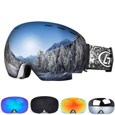 Ski Goggles Double Layers UV Anti-fog Big Ski Mask Glasses Skiing Snow Snowboard Goggles Men Women Ski Eyewear