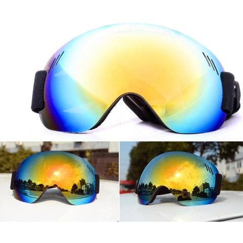 Ski Goggles Ski Snowboard Goggles Anti-Fog UV Protection Spherical Lens Frameless Snow Sports Goggles For Men Women