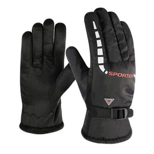 Ski Gloves Autumn Winter Windproof Waterproof Warm Non-slip Outdoor Bicycle Riding Motorcycle Gloves Cold Wear Velvet Thickening