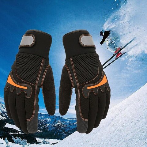 P+G Insulated Winter Cold Weather Ski Gloves Adult Keep Warm Waterproof Windproof Guantes de esquí adulto mantener caliente