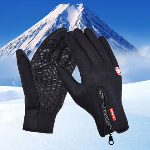 Waterproof Winter Warm Gloves Windproof Outdoor Ski Gloves Thicken Warm Mittens Touch Screen Gloves Unisex Men Cycling Glove