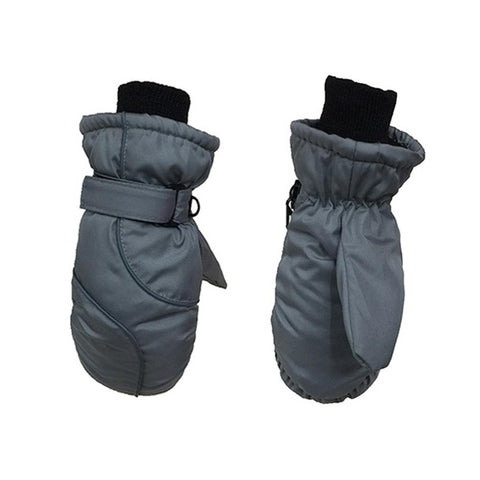 1Pair Children Thick Warm Stitching Ski Gloves Fashion Waterproof Windproof Outdoor Kids Girls Boys Mittens