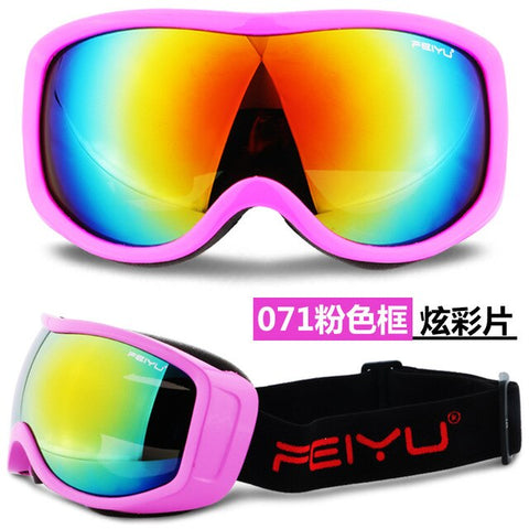 Adult Snowboard Ski Goggles Anti Fog UV400 Skiing Snowmobile Sunglasses Plated Motocross Off Road Glasses Helmet Mask Men Women