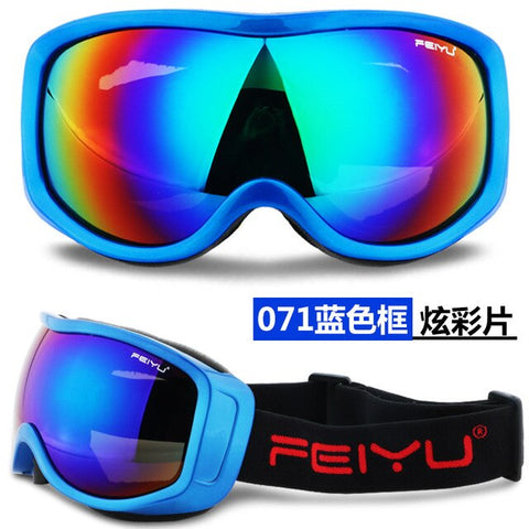 Adult Snowboard Ski Goggles Anti Fog UV400 Skiing Snowmobile Sunglasses Plated Motocross Off Road Glasses Helmet Mask Men Women