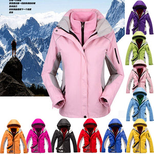 Outdoor Sports Warm Wind Winter Woman Ski Mountaineering Camping Hiking Piece Suit Jacket Large Size S-XXXL Skiing Jackets