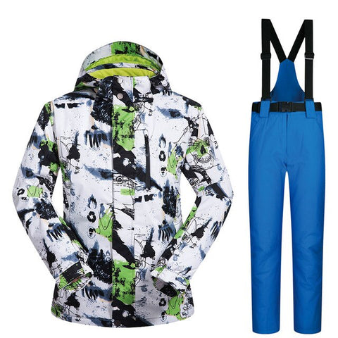 Ski Suit Men Winter 2019 New Windproof Waterproof Thermal Snow Jacket And Pants Clothes Skiing And Snowboarding Suits Brands