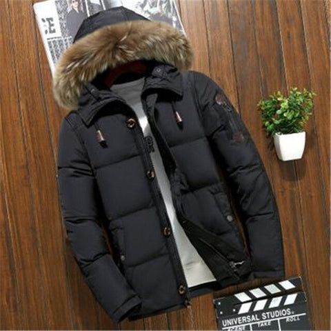 New Upgraded Winter Men Ski Jacket Multiple Pockets Thicken 100%White Duck Down Hooded Jackets Down Snow Overcoat Keep Warm Coat