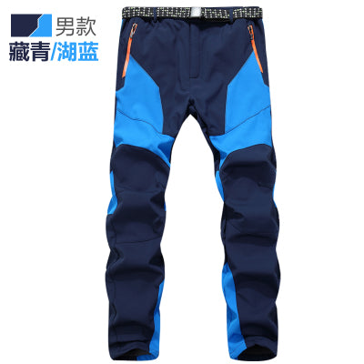 Man Winter Skiing Pants -30 Degree Waterproof Camping Outdoor Women Hiking Pants Climbing Fishing Softshell Trouser