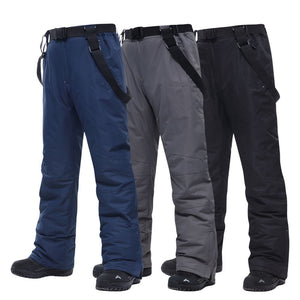 Large Size Ski Pants Men -30 Temperature High Quality Windproof Waterproof Warm Snow Trousers Winter Ski Snowboard Pants Brand