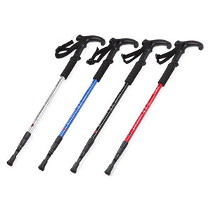 Protable Mountaineering Rod Aluminum Alloy Trek Pole Nordic Walking Poles Retractable Alpenstock Skiing Hiking Stick ZJ55