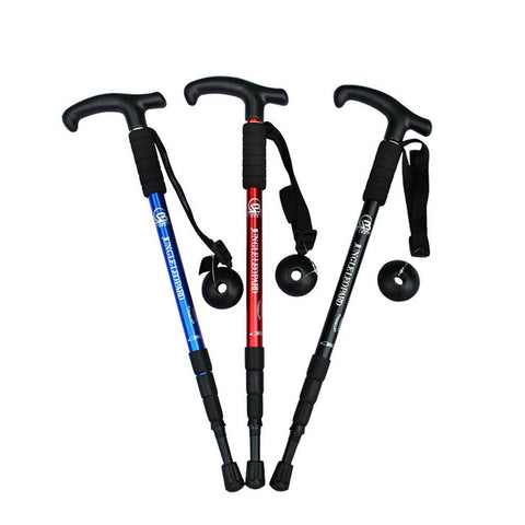 2019 Ultra-light Adjustable Camping Hiking Walking Trekking Stick Alpenstock Carbon Fiber Climbing Skiing Trekking Pole