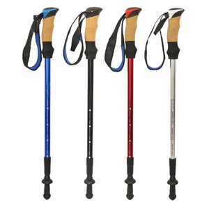 Ultralight Adjustable Walking Sticks Telescopic Trekking Hiking Poles Climbing Skiing  Trekking Collapsible Pole