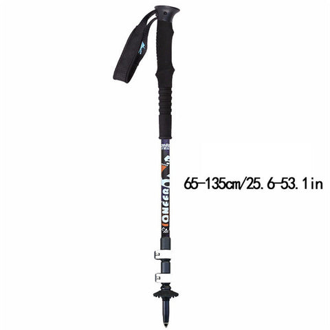 Trek Pole Nordic Camping Hiking Walking Trekking Stick Alpenstock Climbing Skiing Trekking Pole Hiking Camping Adjustable 1PC