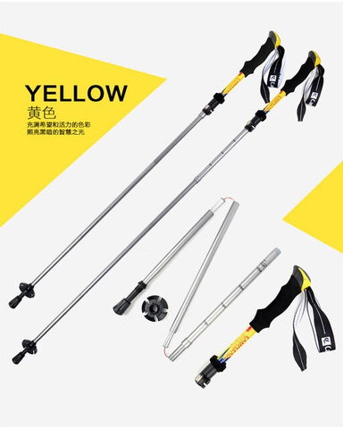 Ultralight adjustable camping hiking trekking pole trekking pole climbing skiing trekking pole 1 piece