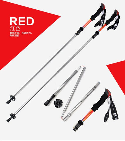 Ultralight adjustable camping hiking trekking pole trekking pole climbing skiing trekking pole 1 piece