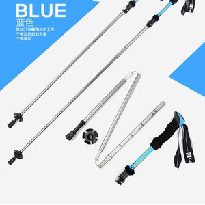 Ultralight adjustable camping hiking trekking pole trekking pole climbing skiing trekking pole 1 piece