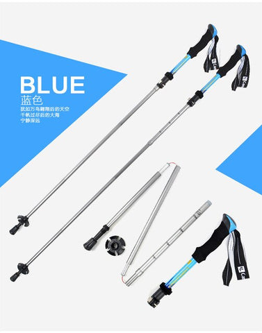 Ultralight adjustable camping hiking trekking pole trekking pole climbing skiing trekking pole 1 piece