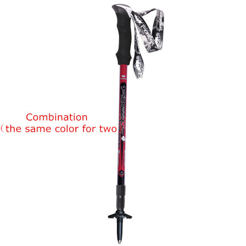 Lightweight Portable Short Trekking Pole Outdoor Mountaineering Hiking Skiing Trail Running Stick Walking Stick Walking Stick