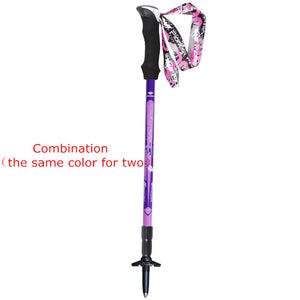 Lightweight Portable Short Trekking Pole Outdoor Mountaineering Hiking Skiing Trail Running Stick Walking Stick Walking Stick