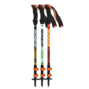 190G Adjustable Camping Hiking Walking Trekking Stick Alpenstock Carbon Fiber Climbing Skiing Trekking Pole Hiking Ultralight