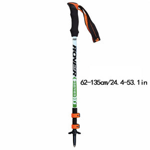 190G Adjustable Camping Hiking Walking Trekking Stick Alpenstock Carbon Fiber Climbing Skiing Trekking Pole Hiking Ultralight