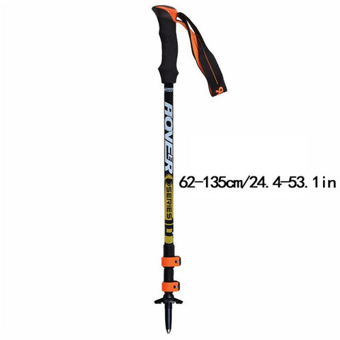 190G Adjustable Camping Hiking Walking Trekking Stick Alpenstock Carbon Fiber Climbing Skiing Trekking Pole Hiking Ultralight