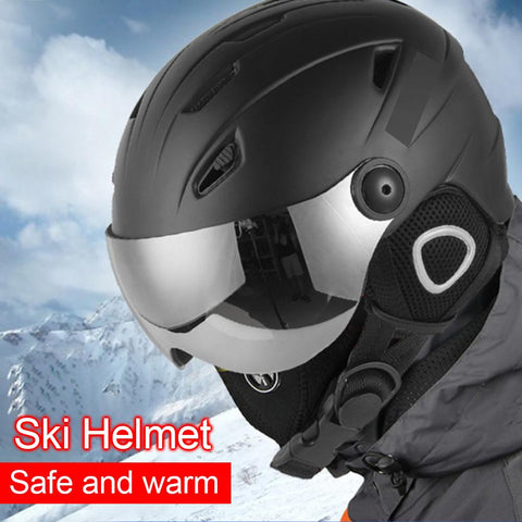 Ski helmet goggles sun visor men and women snowboard helmet motorcycle snowmobile skateboard safety helmet mask winter warm