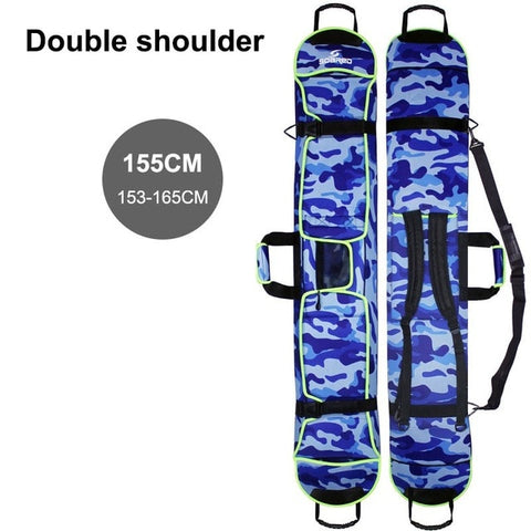 Ski Bag Thick Water Resistant Protective Cover Carry Bags Hand Carrier With Single / Double Shoulder Strap For Snowboarding