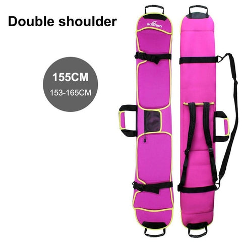 Ski Bag Thick Water Resistant Protective Cover Carry Bags Hand Carrier With Single / Double Shoulder Strap For Snowboarding