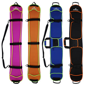 Skiing Snowboard Bag 135-155cm Scratch-Resistant Monoboard Plate Protective Case Dumpling Skin Ski Board Bag 4 Colors