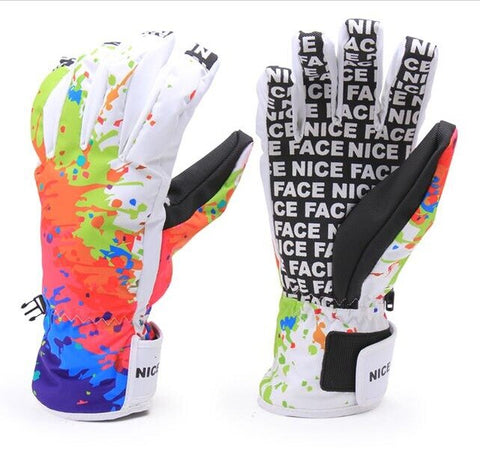 New Women Men Ski Gloves Snowboard Snowmobile Motorcycle Riding Mountain Children Winter Snow Gloves Windproof Waterproof Unisex