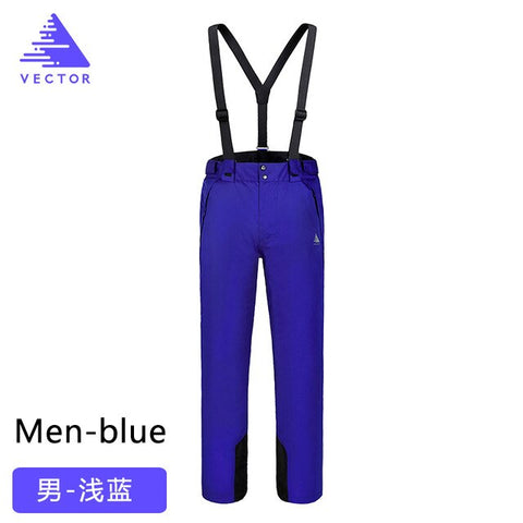 VECTOR Professional Winter Ski Pants Men Warm Windproof Waterproof Snow Skiing Snowboard Pants Outdoor Winter Trousers HXF70016