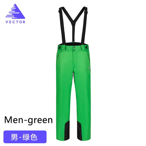 VECTOR Professional Winter Ski Pants Men Warm Windproof Waterproof Snow Skiing Snowboard Pants Outdoor Winter Trousers HXF70016